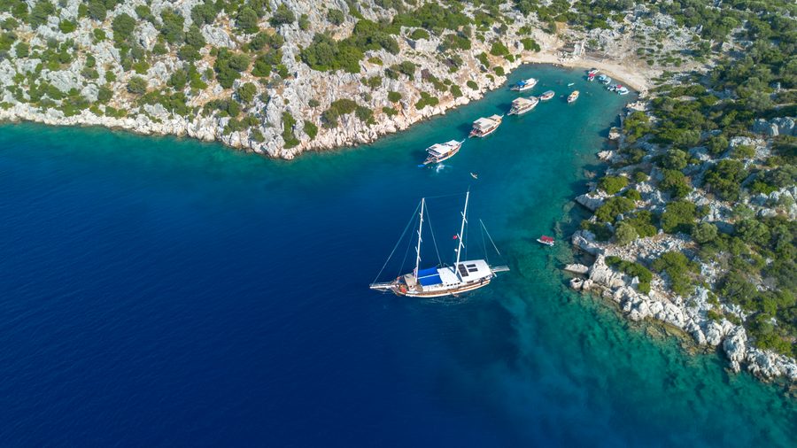 Kekova Bucht bei Side, Tuerkei